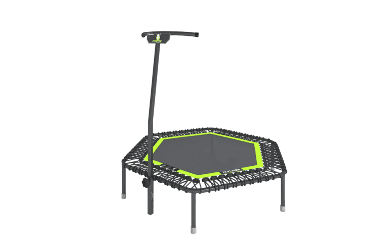 Jumping Fitness batutas su atramine rankena