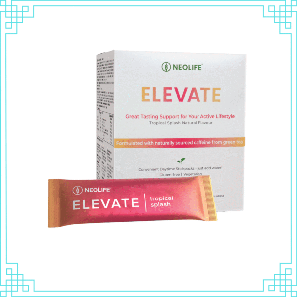 „Elevate“ – maisto papildas su L-teaninu, aminorūgštimis ir vitaminais.